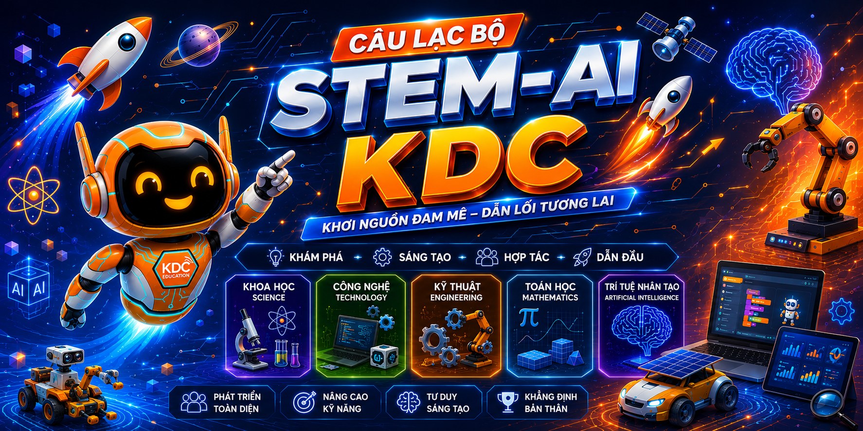 Câu lạc bộ STEM-AI KDC — Khơi nguồn đam mê, dẫn lối tương lai